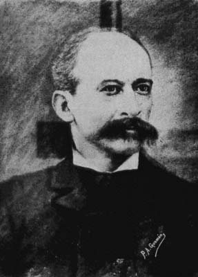 Julio Barriga, ca. 1880. Fotografía de P. A. Guzmán.